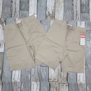 Cat&Jack Size 7- Boy's set of 2 Shorts Color Khaki Shrink Resistant NWT.…